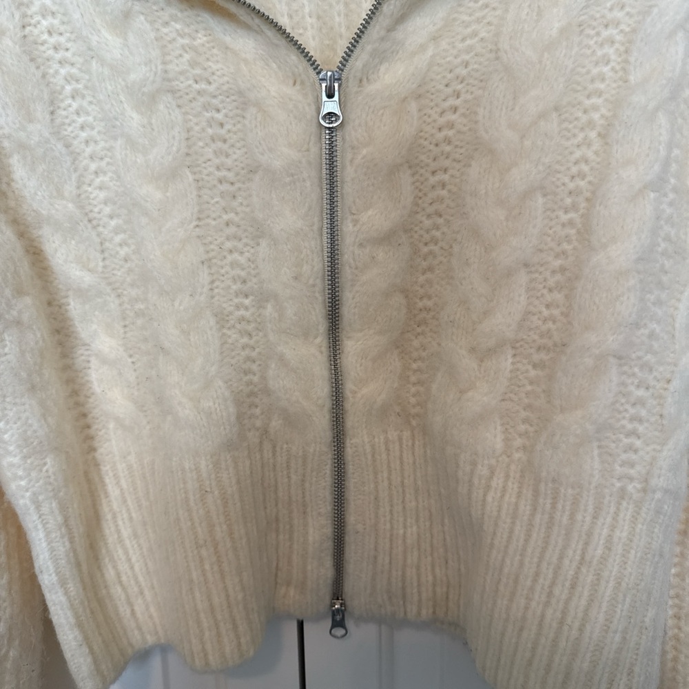 Universal Thread Cream Cable Knit Turtleneck Swea… - image 3